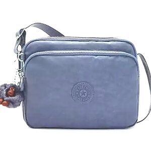 Kipling Blue Crossbody Bag with Monkey Keychain